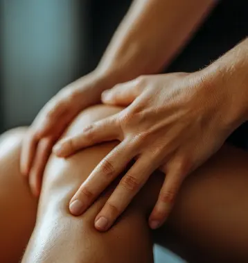 woman-massaging-knee